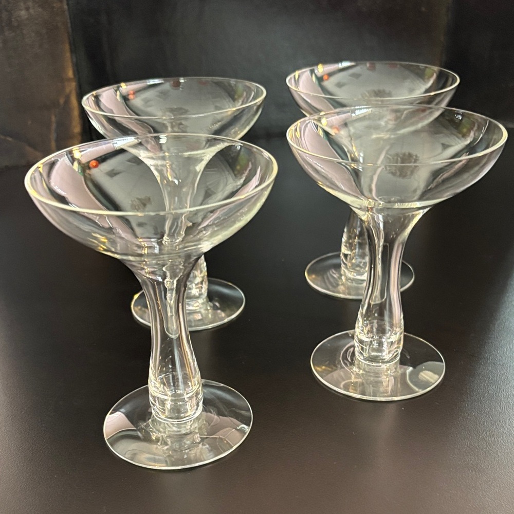 Hollow Stem MCM Coupes Champagne or Tall sherbet